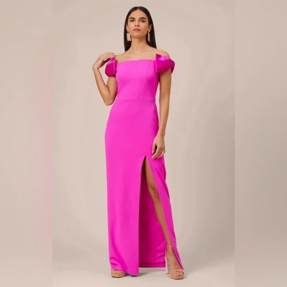 Adrianna Papell Vibrant Pink Dress